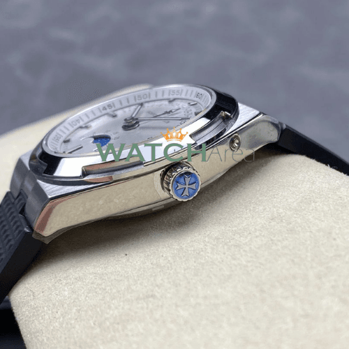 Vacheron Constantin - Overseas/Moon Phase - White Dial - Black Rubber Strap 4