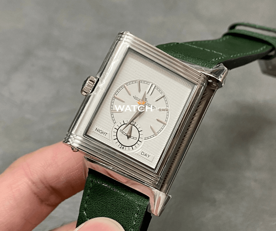 Jaeger-LeCoultre Reverso - Green/White Dial - Green Leather Strap 4