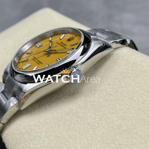 Rolex - Oyster Perpetual - Yellow Dial - Oyster Strap 3