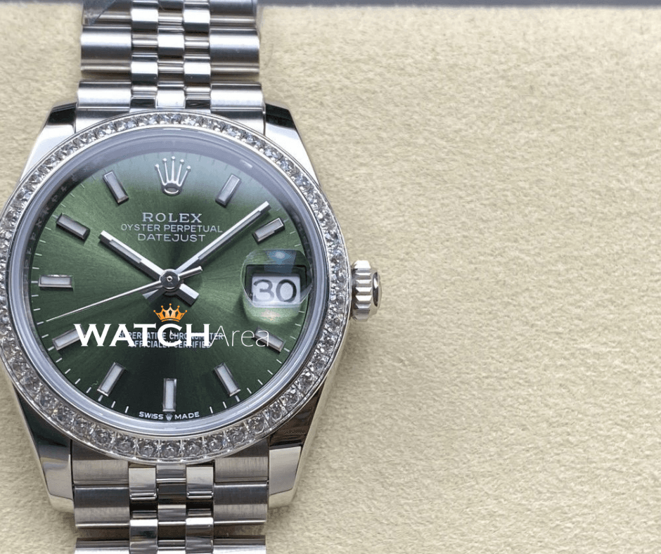 Rolex Datejust 31 - Green Dial - Jubilee Strap