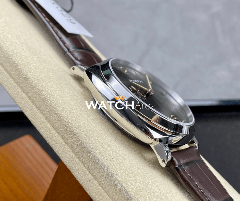 Panerai Luminor Due - Green Dial - Brown Leather Strap 5