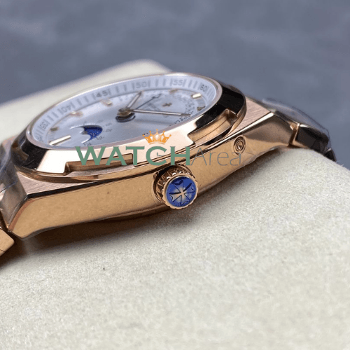 Vacheron Constantin - Overseas/Moon Phase - White Dial - RG Strap 4