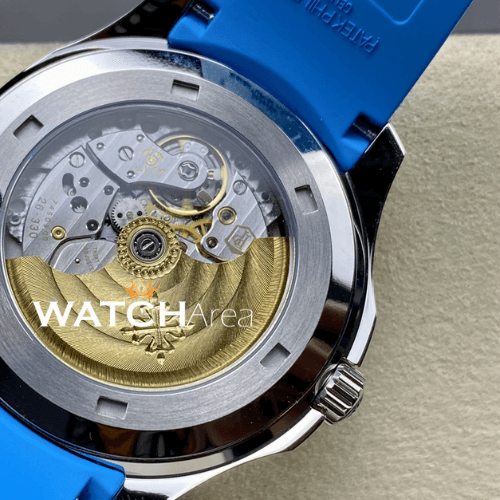 Patek Philippe - Aquanaut - Black Dial - Sky Blue Strap 4