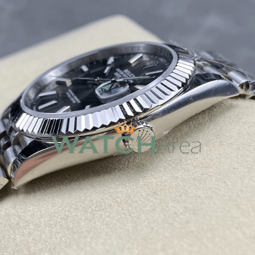 Rolex - Datejust 41 - Gray Dial - Fluted Bezel - Jubilee Strap 3