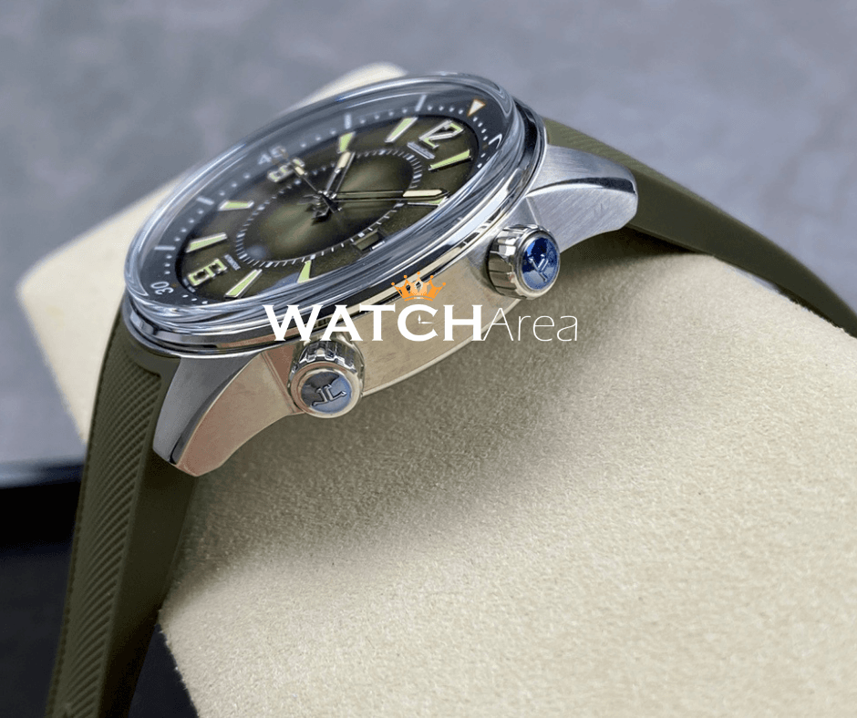 Jaeger-LeCoultre Polaris Date - Green Dial - Green Rubber Strap 3