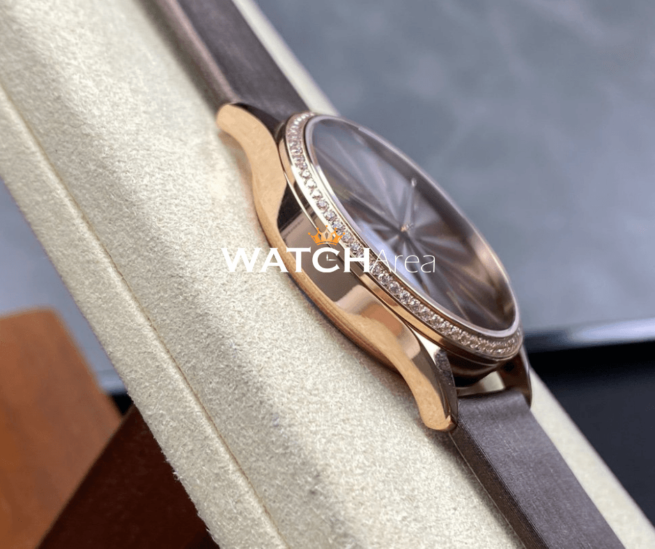 Patek Philippe Calatrava - Brown Dial - Satin Strap 4