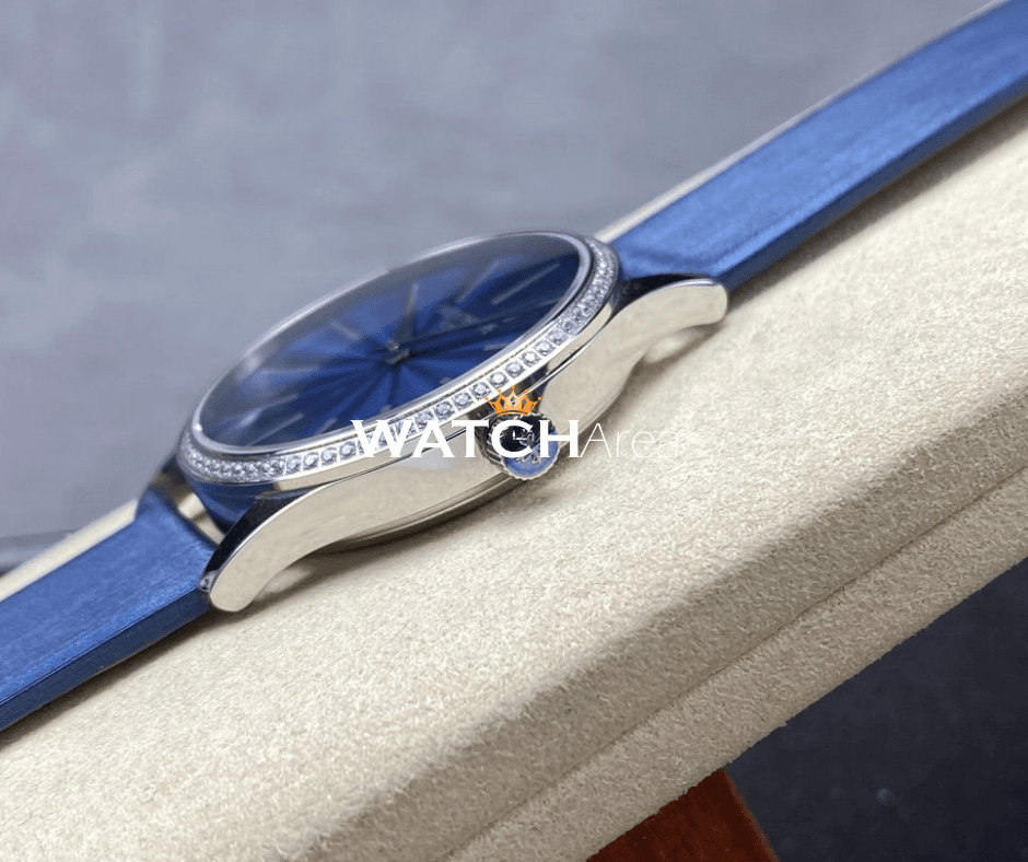 Patek Philippe Calatrava - Blue Dial - Satin Strap 5