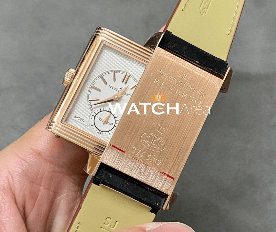 Jaeger-LeCoultre Reverso - Slate Gray/White Dial - Brown Leather Strap 5