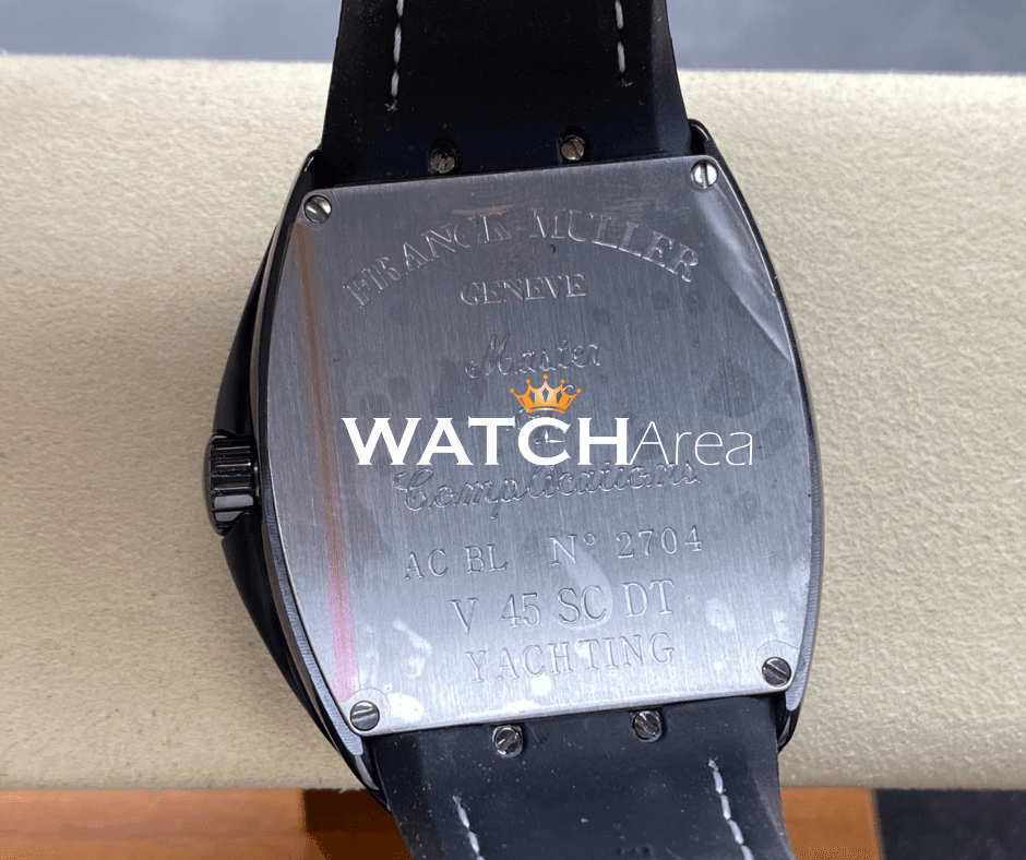 Franck Muller Vanguard - Black Dial - Black Nylon & Rubber Strap 5
