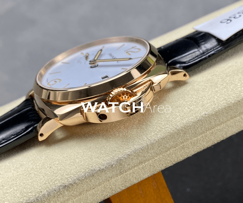 Panerai Luminor Due - White Dial - Black Leather Strap 4