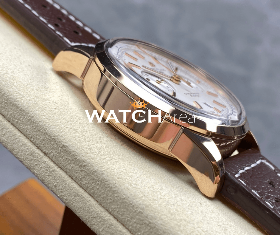 Breitling Chronometer Premier - White Dial - Brown Leather Strap 5