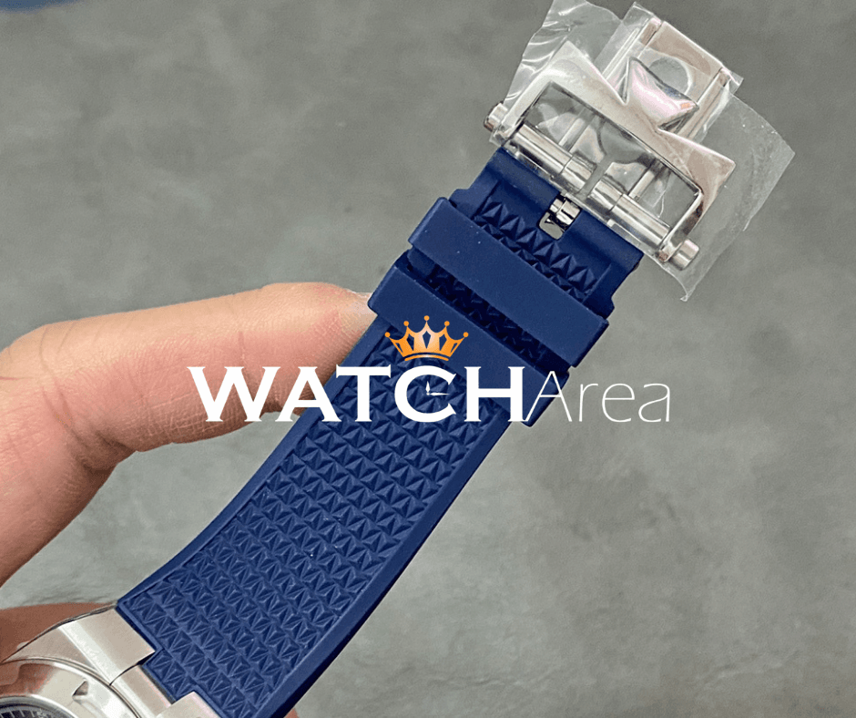 Vacheron Constantin - Overseas/Chronograph - Blue Dial - SS Case - Blue Rubber Strap 5