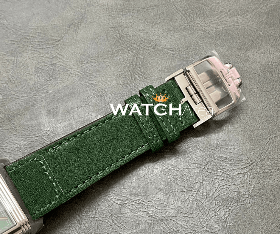Jaeger-LeCoultre Reverso - Green/White Dial - Green Leather Strap 5