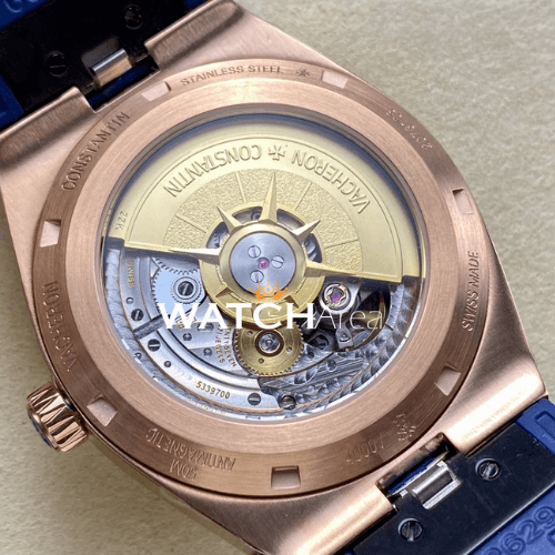 Vacheron Constantin - Overseas/Moon Phase - Blue Dial - RG Bezel - Blue Rubber Strap 7