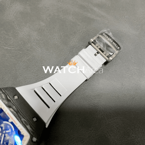 Richard Mille - RM 055 - Transparent Skeleton Dial - White Rubber Strap 5