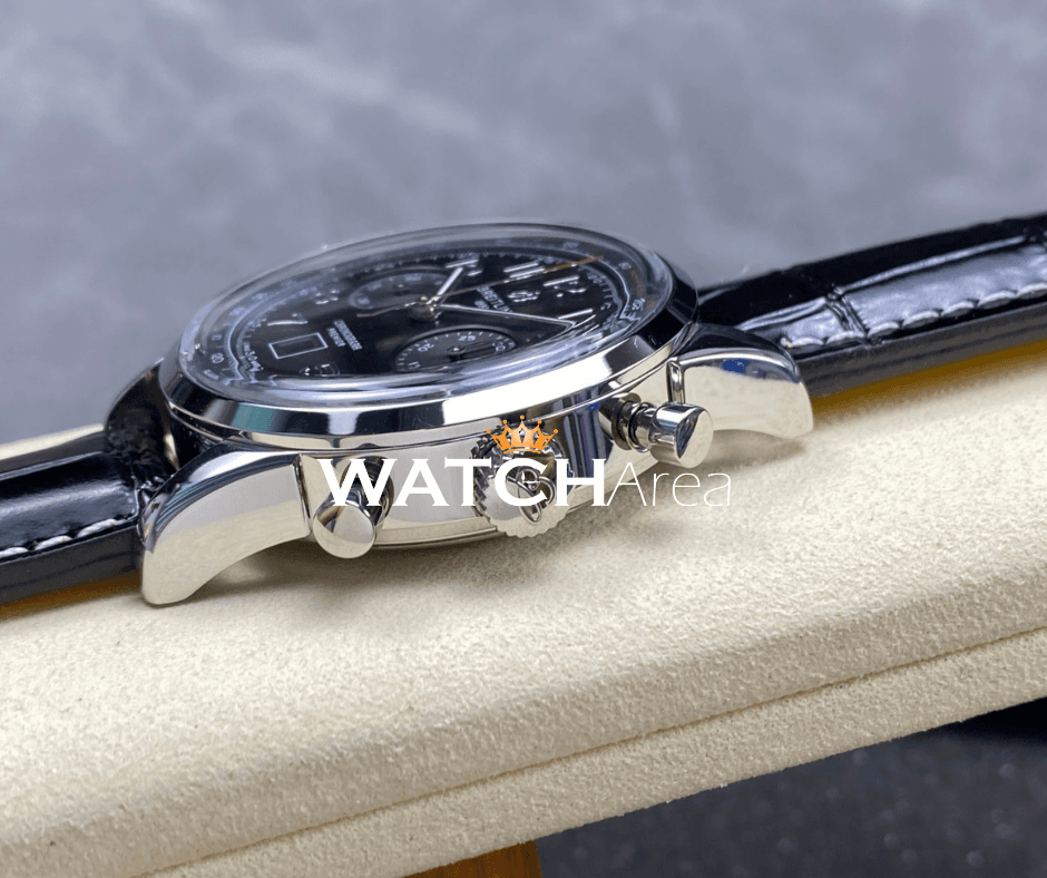 Breitling Chronometer Premier - Black Dial - Black Leather Strap 4