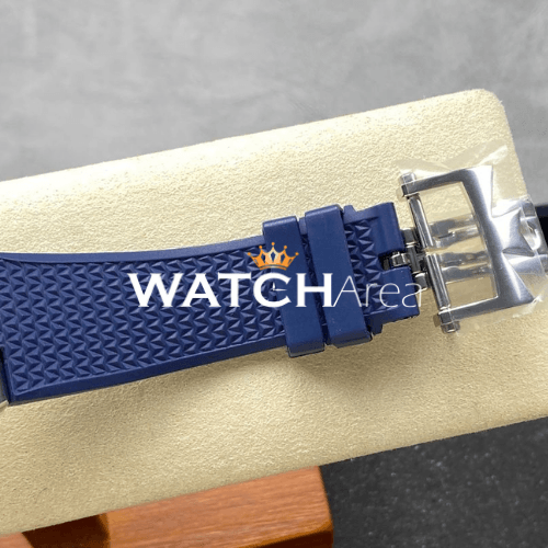 Vacheron Constantin - Overseas/Moon Phase - Blue Dial - Blue Rubber Strap 5