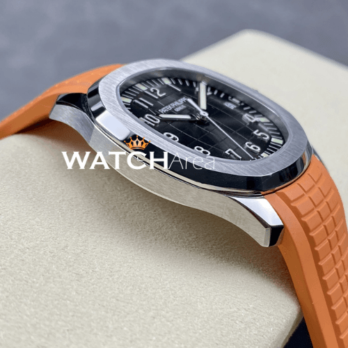Patek Philippe - Aquanaut - Black Dial - Orange Strap 4