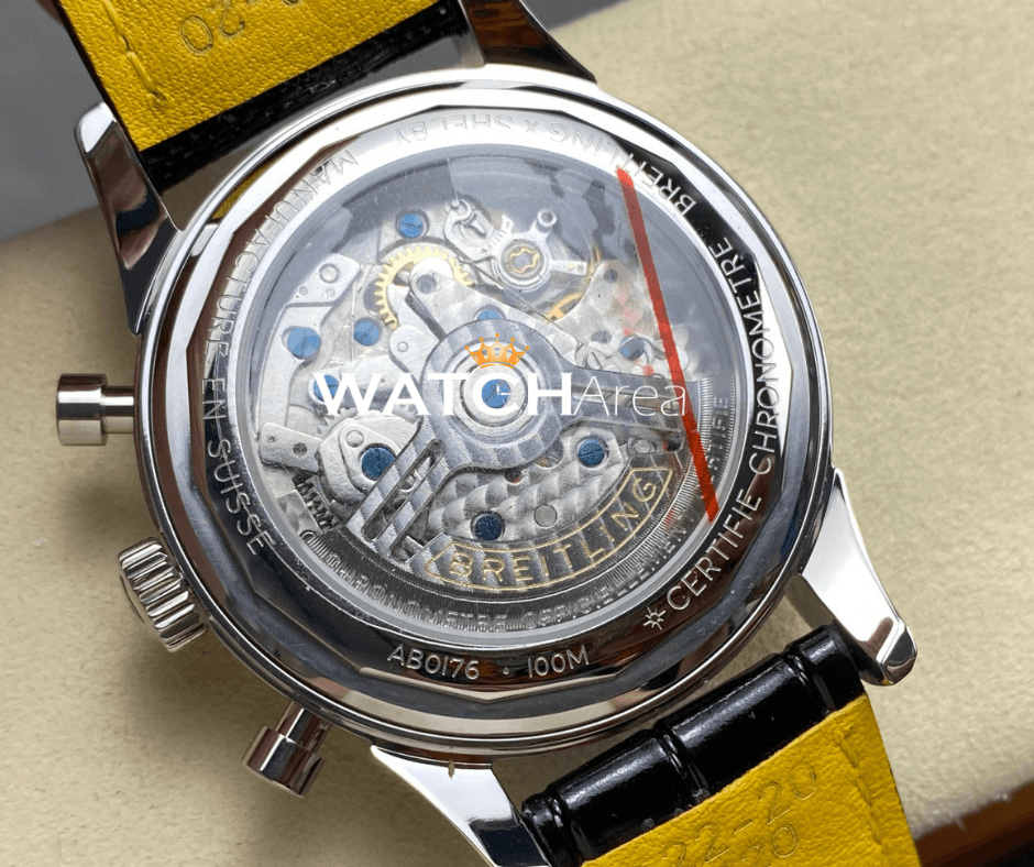 Breitling Chronometer Premier - Black Dial - Black Leather Strap 6