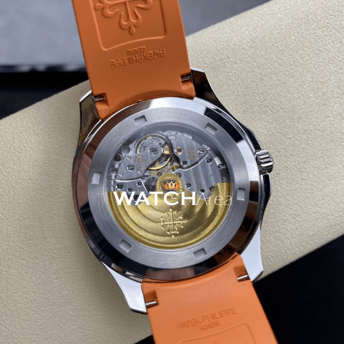 Patek Philippe - Aquanaut - Black Dial - Orange Strap 7