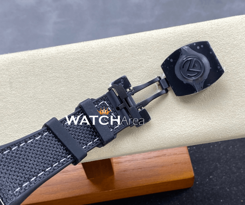 Franck Muller Vanguard - Black Dial - Black Nylon & Rubber Strap 6
