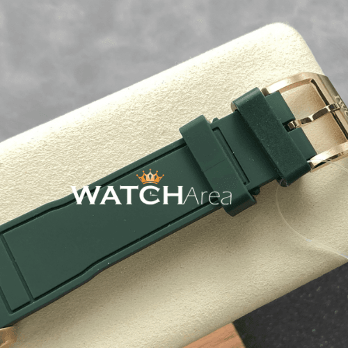IWC - Pilot's Watch - Green Dial - RG Case - Green Rubber Strap 6