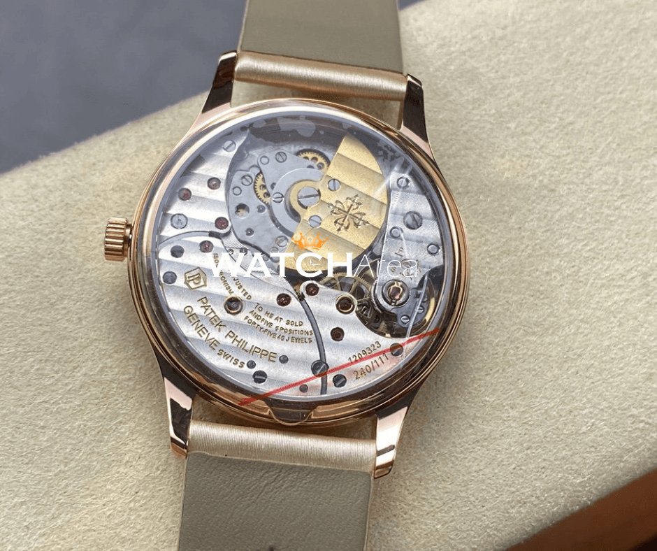 Patek Philippe Calatrava - Cream Dial - Satin Strap 8