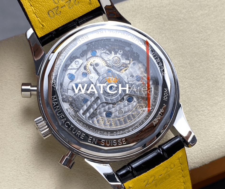 Breitling Chronometer Premier - Black Dial - Black Leather Strap 6