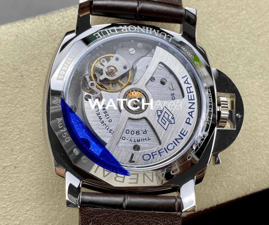 Panerai Luminor Due - Green Dial - Brown Leather Strap 6