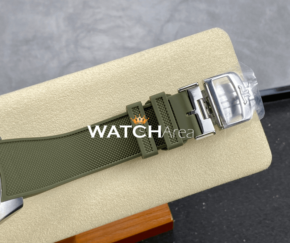 Jaeger-LeCoultre Polaris Date - Green Dial - Green Rubber Strap 6