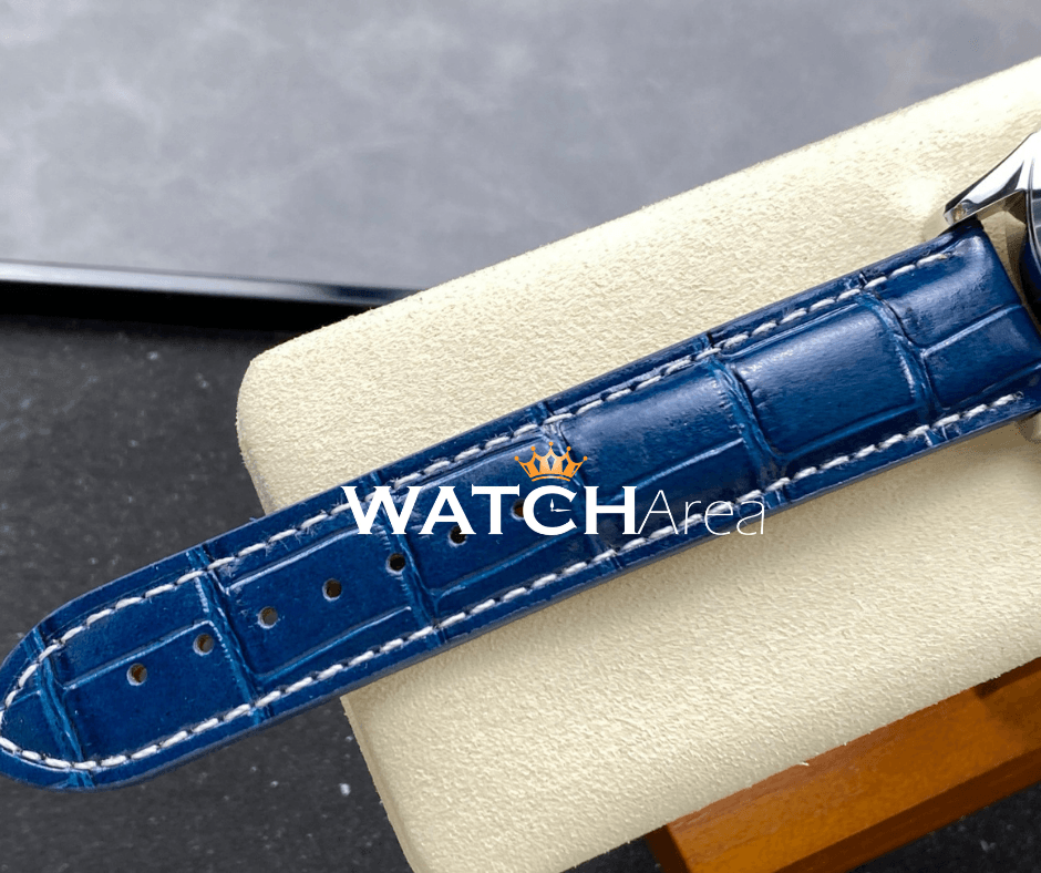 Breitling Chronometer Premier - White Dial - Blue Leather Strap 7