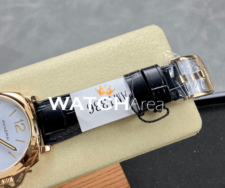Panerai Luminor Due - White Dial - Black Leather Strap 8