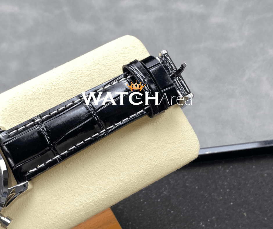 Breitling Chronometer Premier - Silver Dial - Black Leather Strap 7