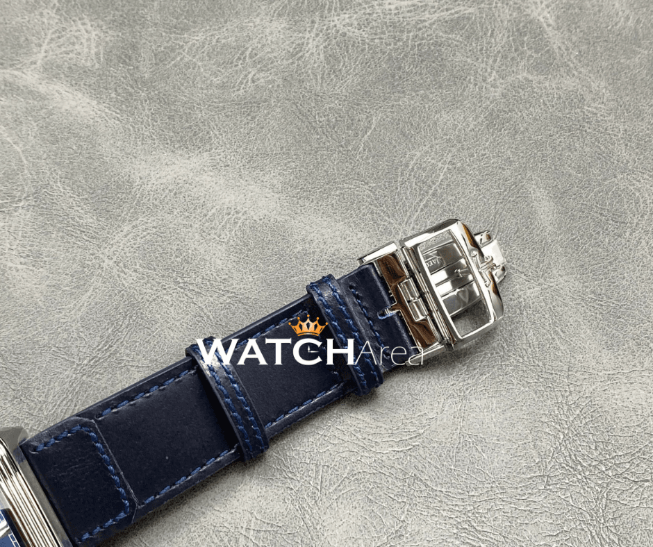 Jaeger-LeCoultre Reverso - Blue/White Dial - Blue Leather Strap 10